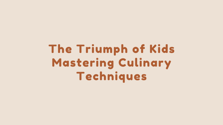 Cooking Lessons for Kids