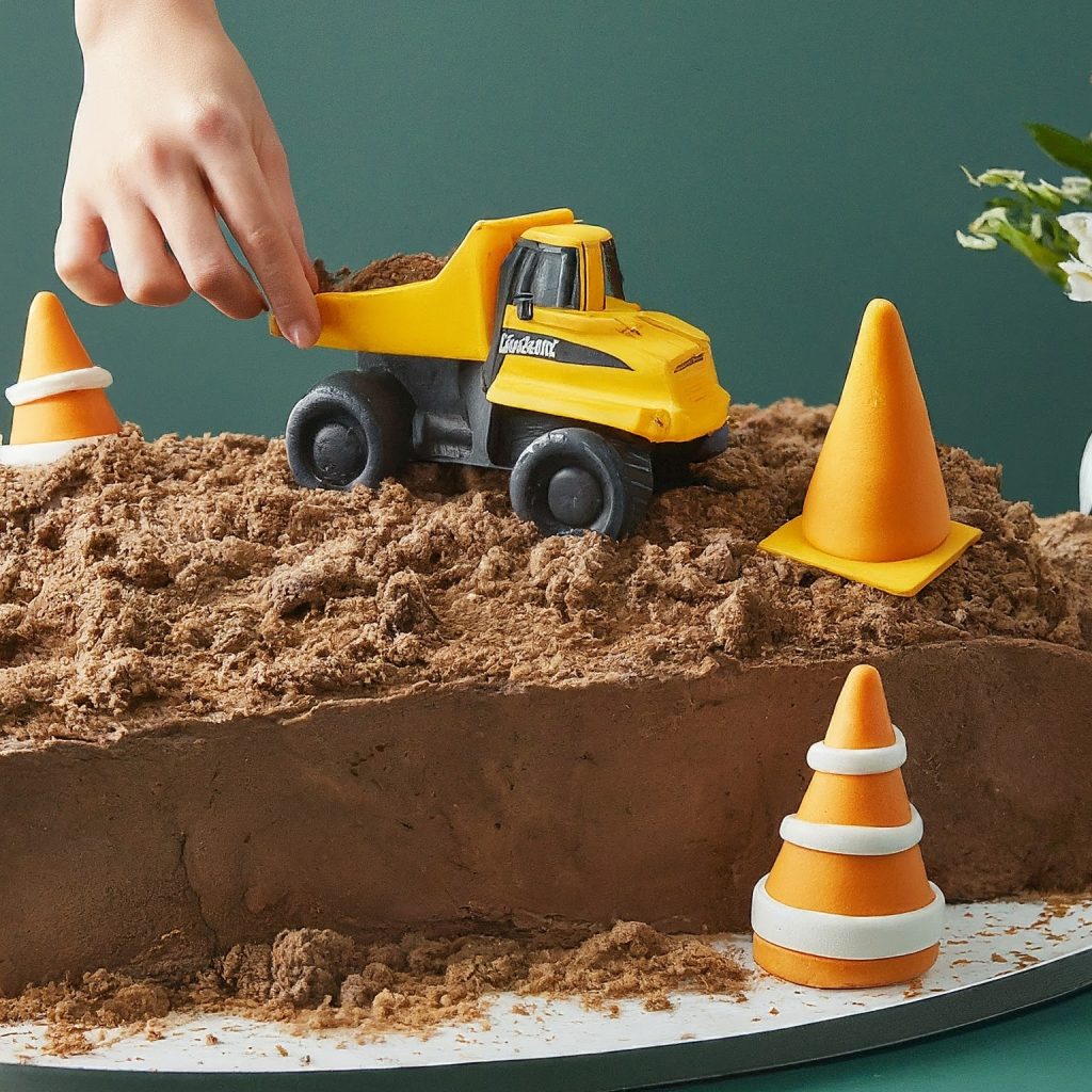 Construction Zone Cake